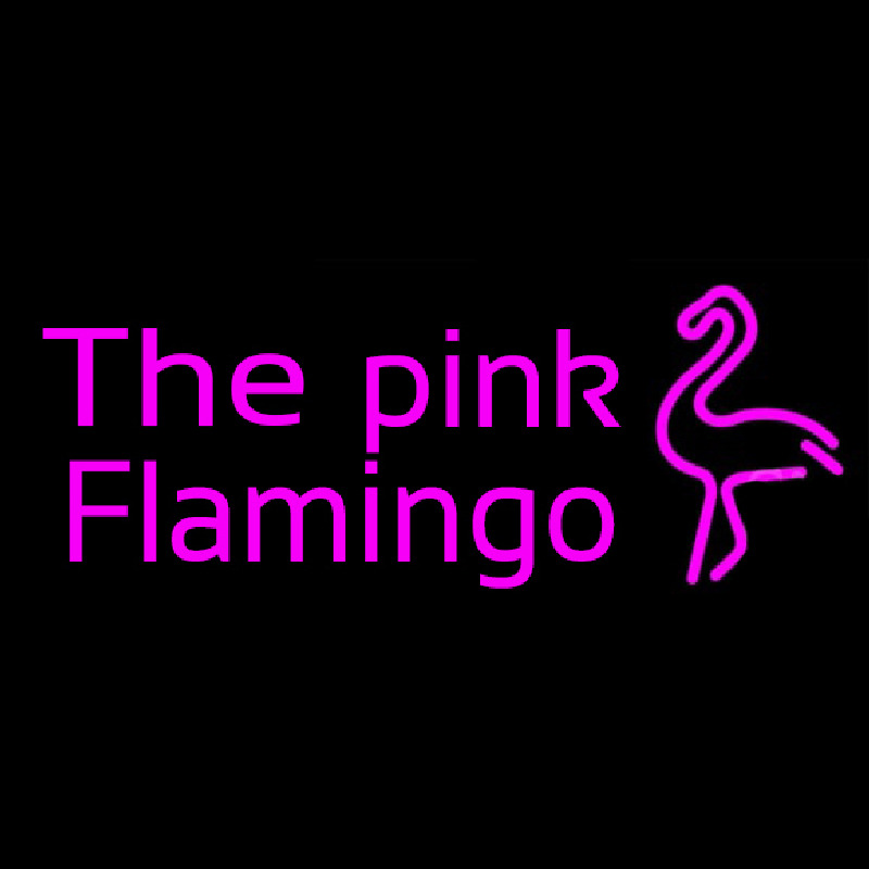 The Pink Flamingo Enseigne Néon