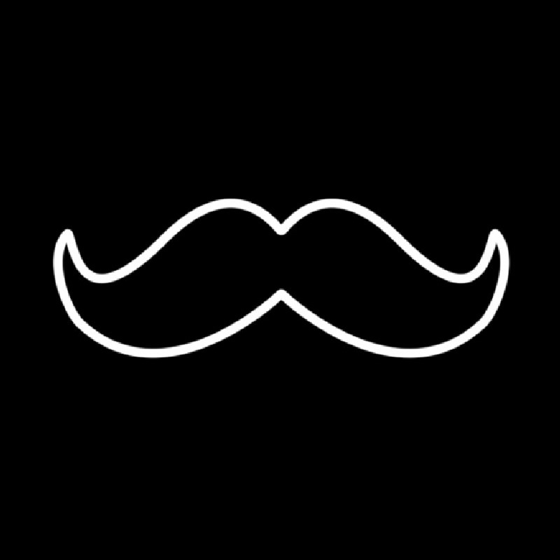 The Shave Mustache Enseigne Néon