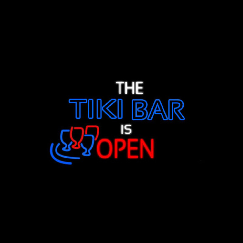 The Tiki Bar Is Open Enseigne Néon