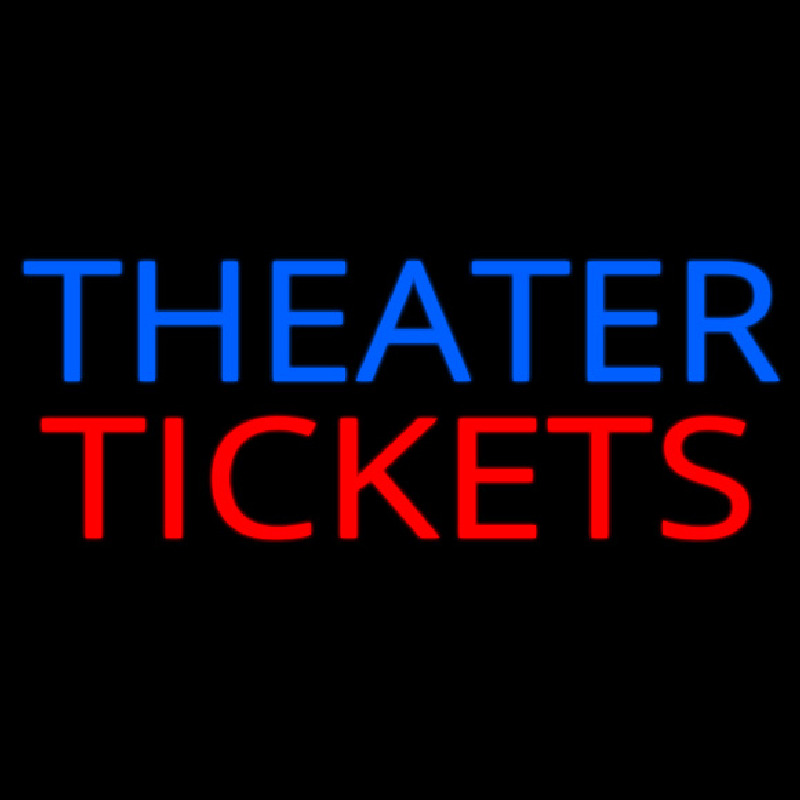 Theatre Tickets Enseigne Néon