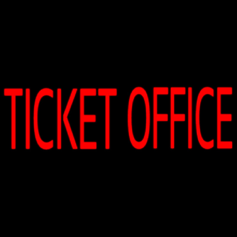 Ticket Office Enseigne Néon