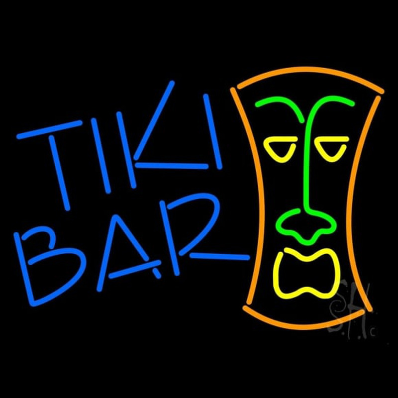 Tiki Bar Enseigne Néon