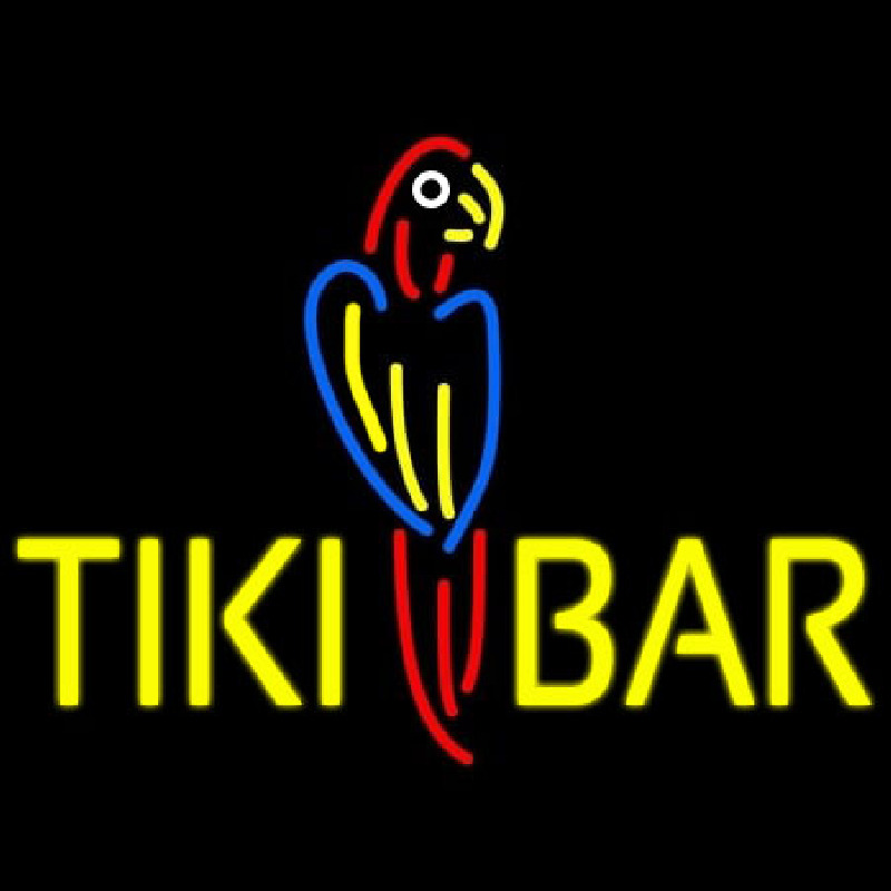 Tiki Bar Parrot Enseigne Néon