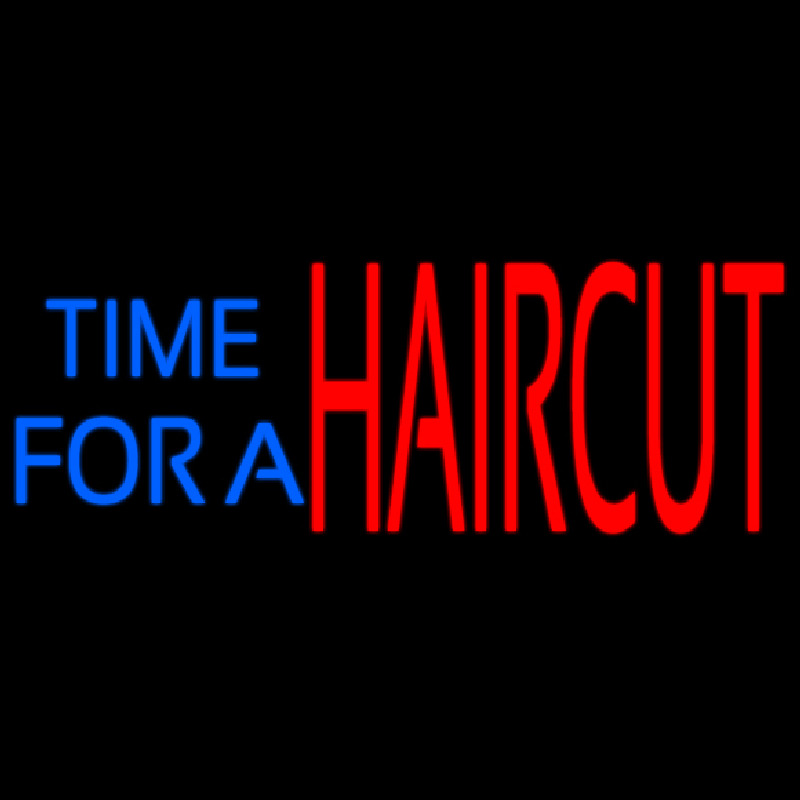 Time For A Haircut Enseigne Néon
