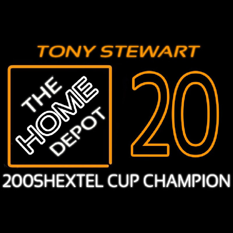 Tony Stewart 20 Nascar Enseigne Néon