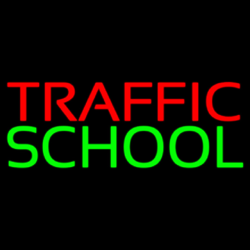 Traffic School Enseigne Néon
