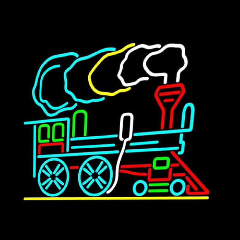 Train Logo Enseigne Néon