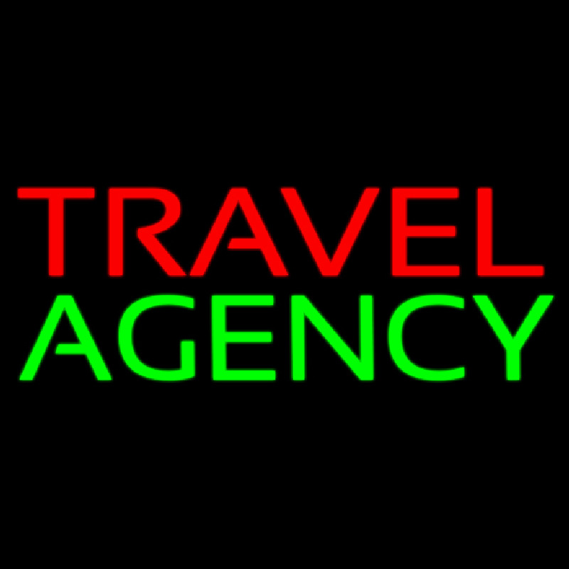 Travel Agency Block Enseigne Néon