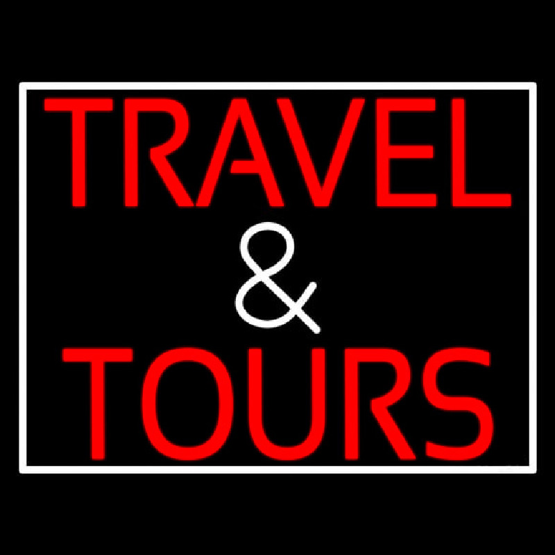 Travel And Tours Enseigne Néon