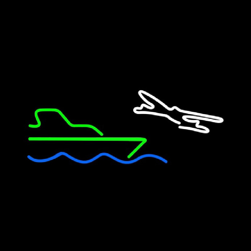 Travel Logo Enseigne Néon