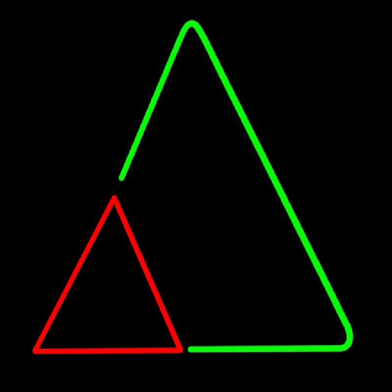 Triangles Enseigne Néon