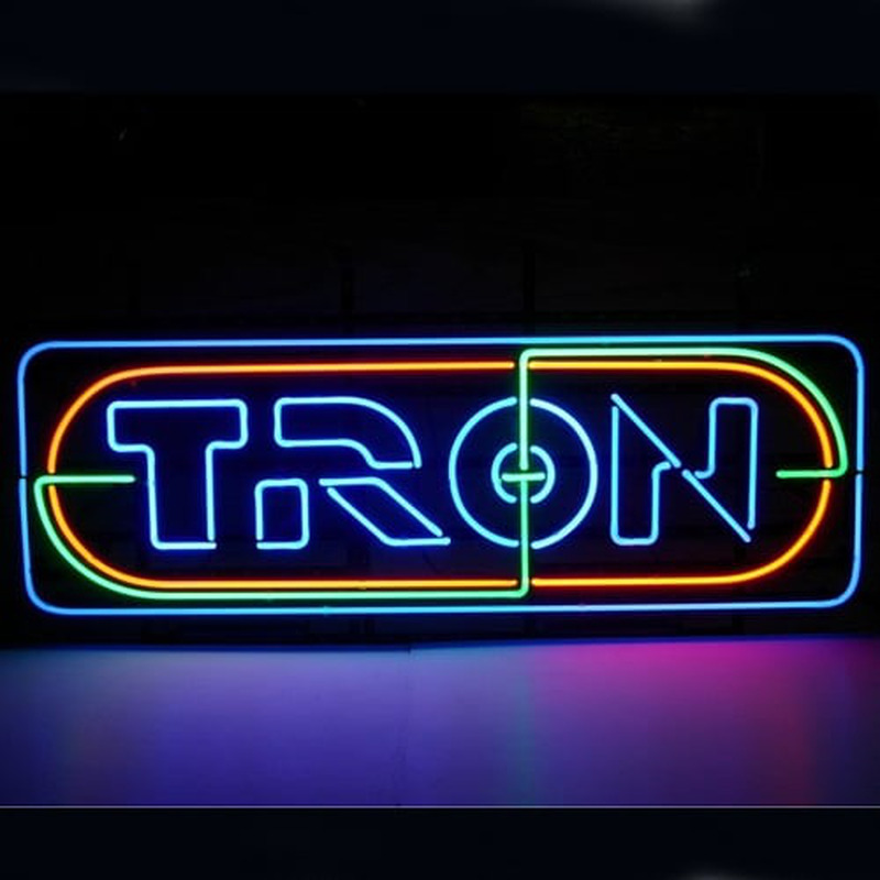 Tron Enseigne Néon Magasin Entrée