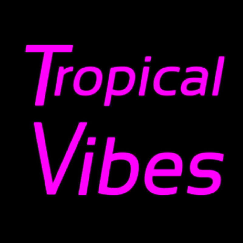 Tropical Vibes Enseigne Néon