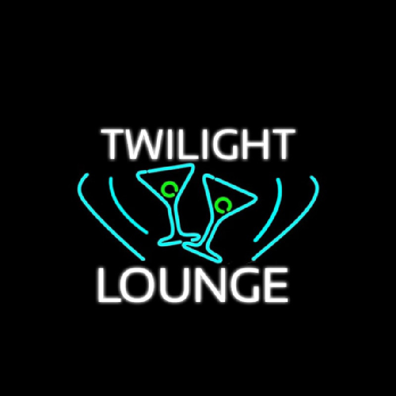 Twilight Lounge With Martini Enseigne Néon