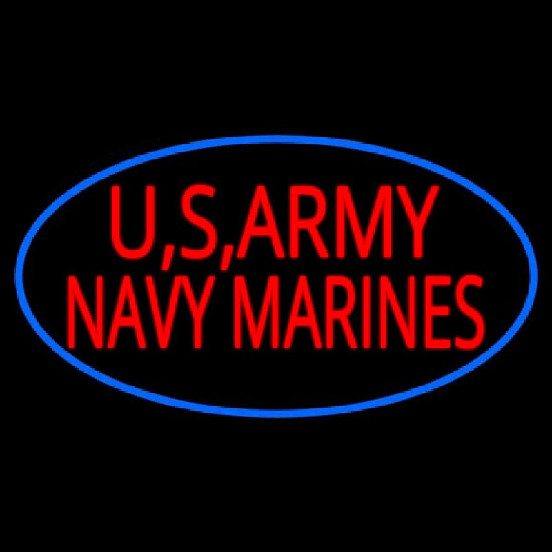 Us Army Navy Marines Enseigne Néon