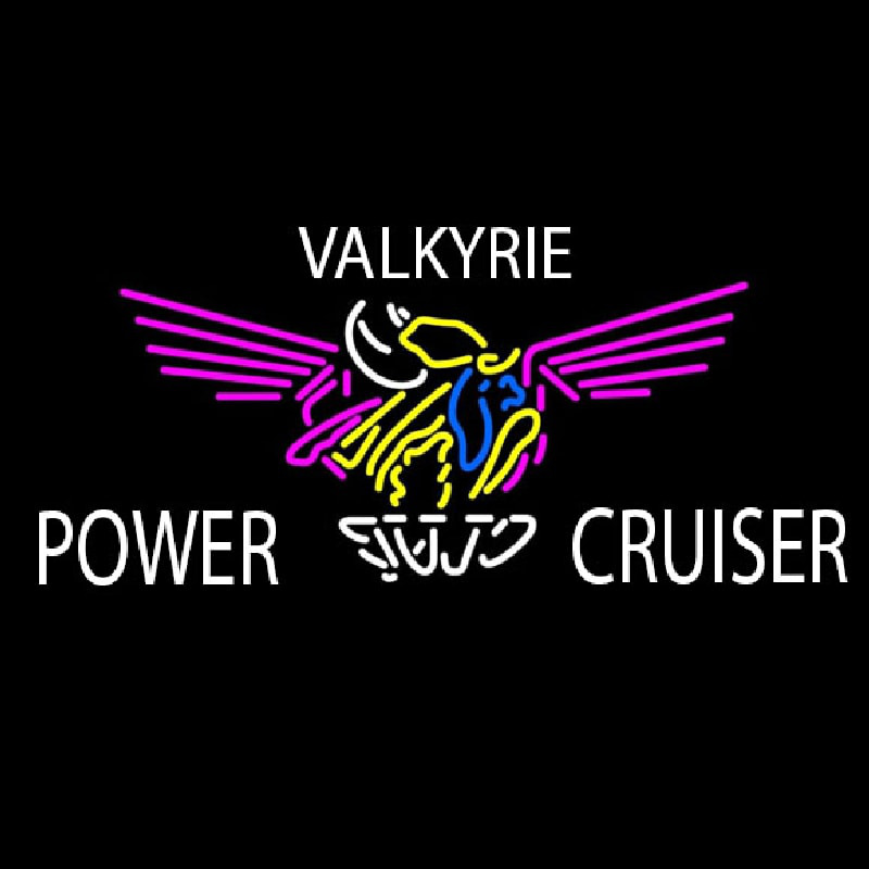 Valkyrie Power Cruiser Club Enseigne Néon