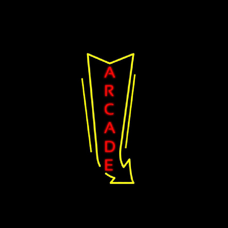 Vertical Arcade Logo Enseigne Néon