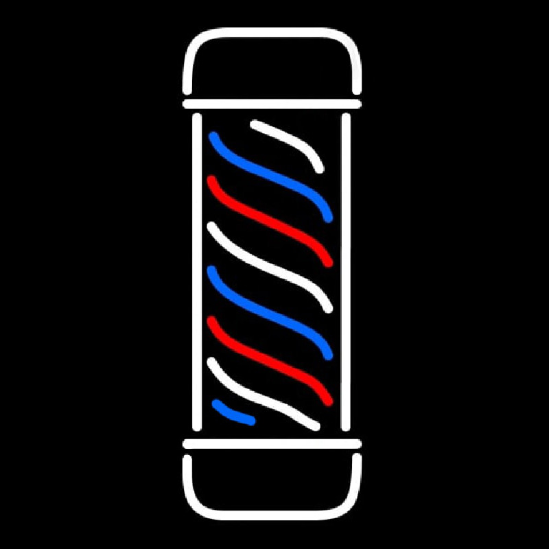 Vertical Barber Pole Enseigne Néon
