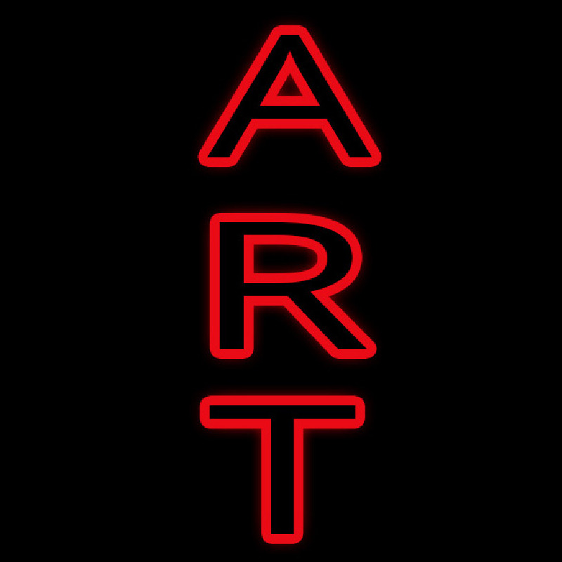 Vertical Double Stroke Art 1 Enseigne Néon