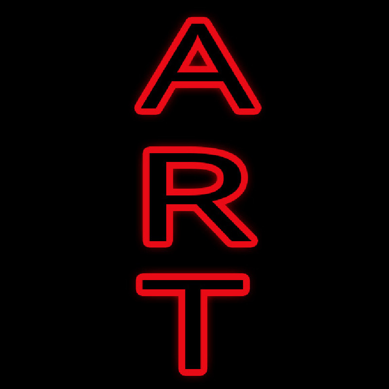 Vertical Double Stroke Art Enseigne Néon