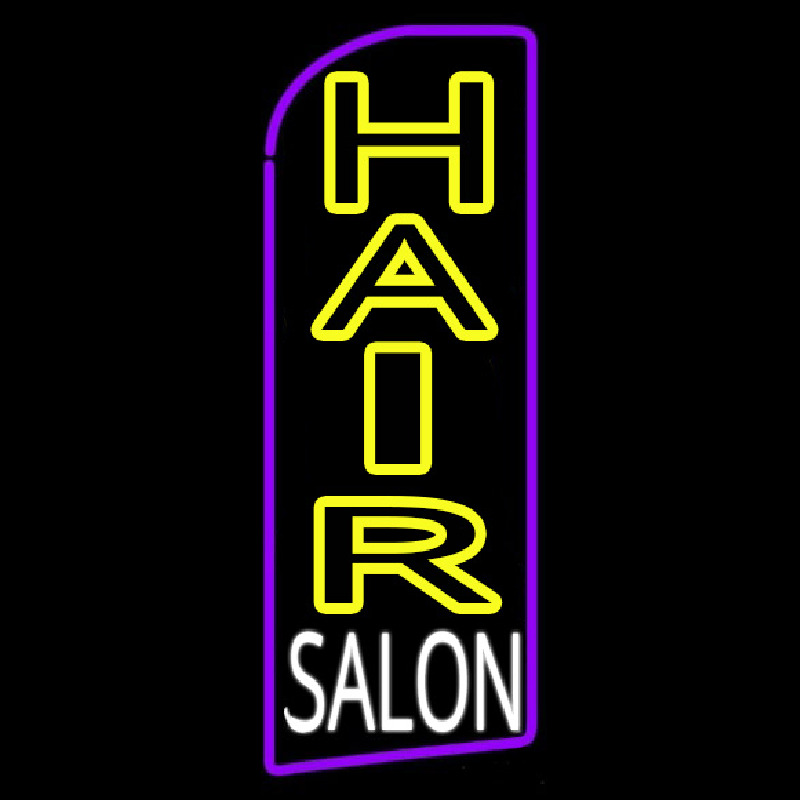 Vertical Hair Salon Enseigne Néon