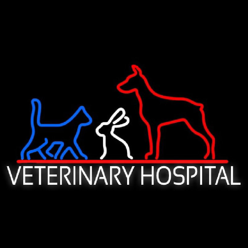 Veterinary Hospital Enseigne Néon