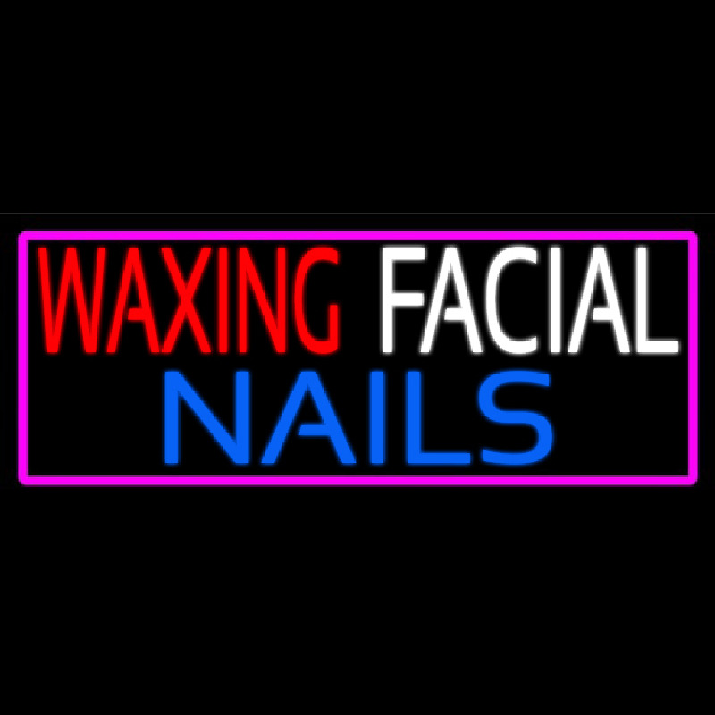 Wa ing Facial Nails Enseigne Néon