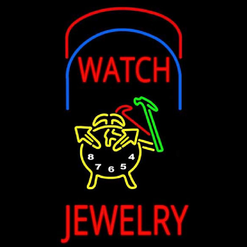 Watch Jewelry Logo Enseigne Néon
