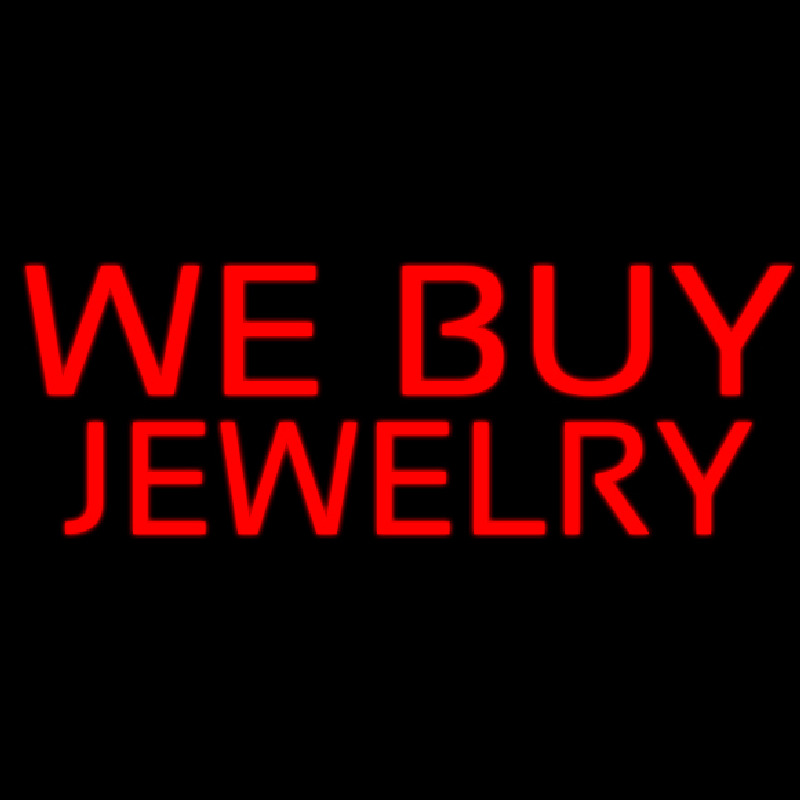 We Buy Jewelry Enseigne Néon