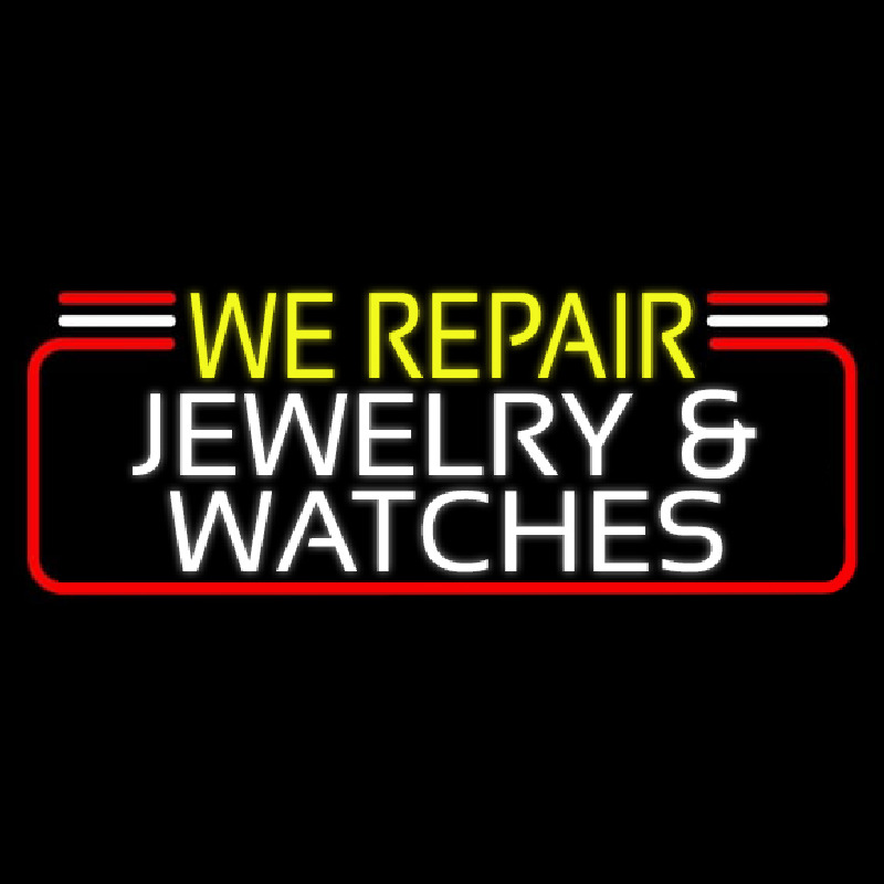 We Repair Jewelry And Watches Enseigne Néon