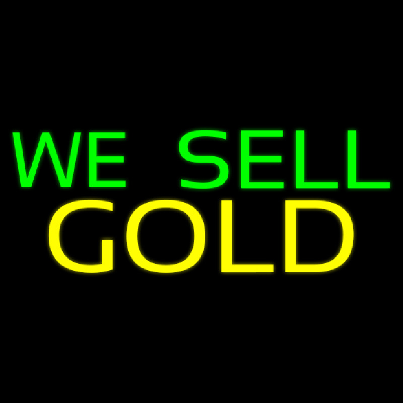 We Sell Gold Enseigne Néon