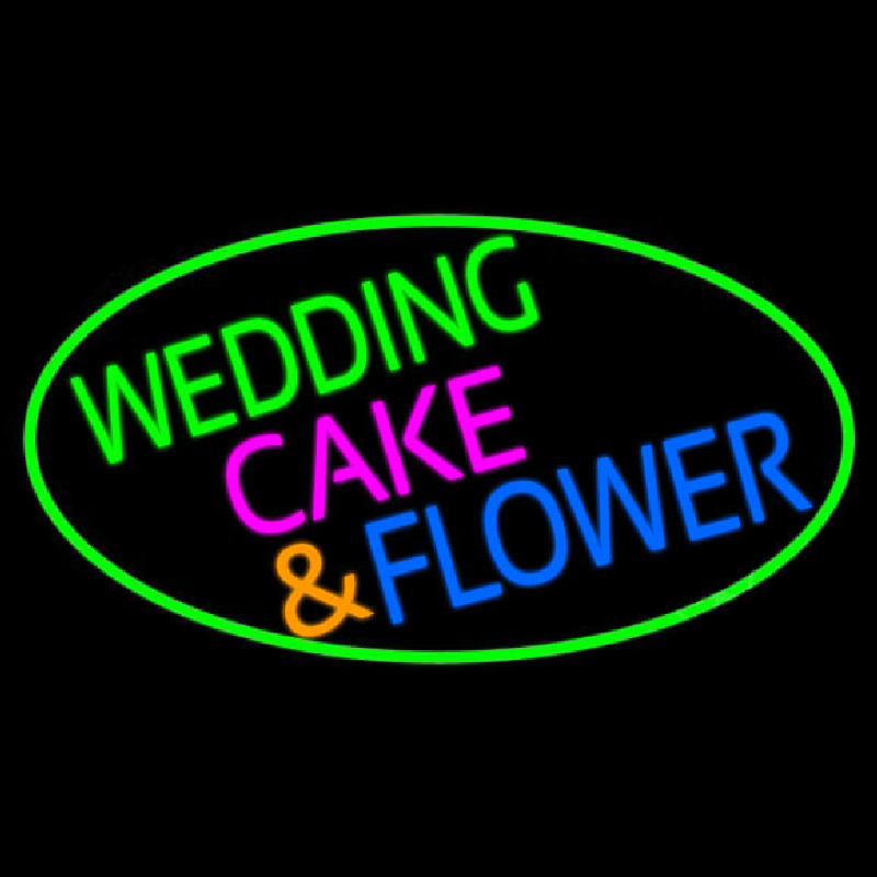 Wedding Cakes And Flowers Enseigne Néon