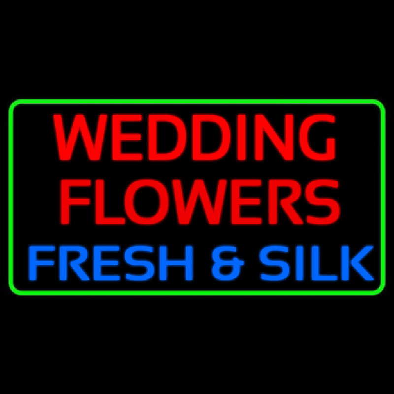 Wedding Flowers Enseigne Néon