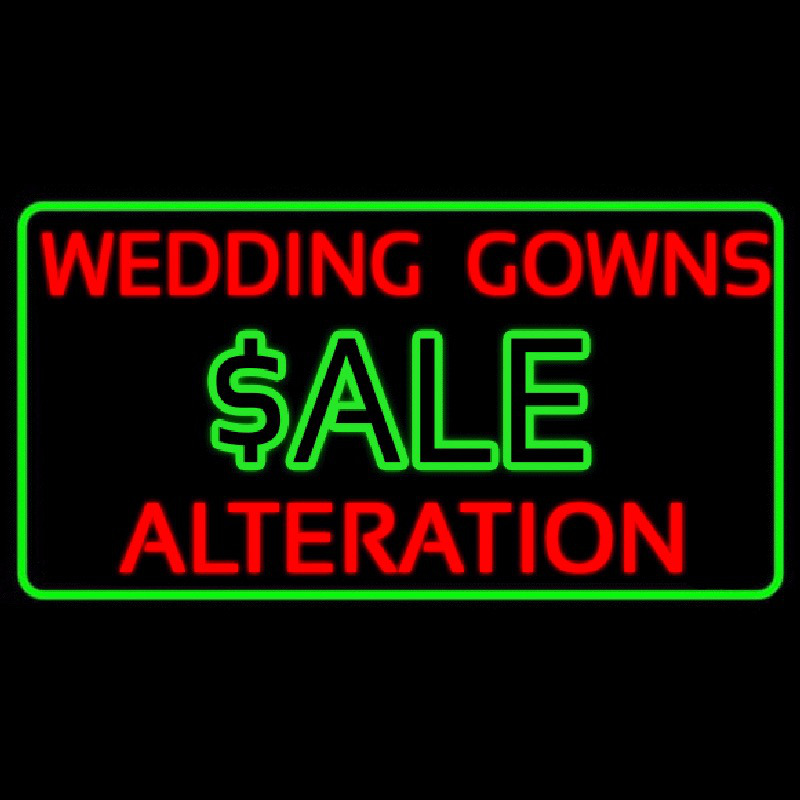 Wedding Gown Alteration Enseigne Néon