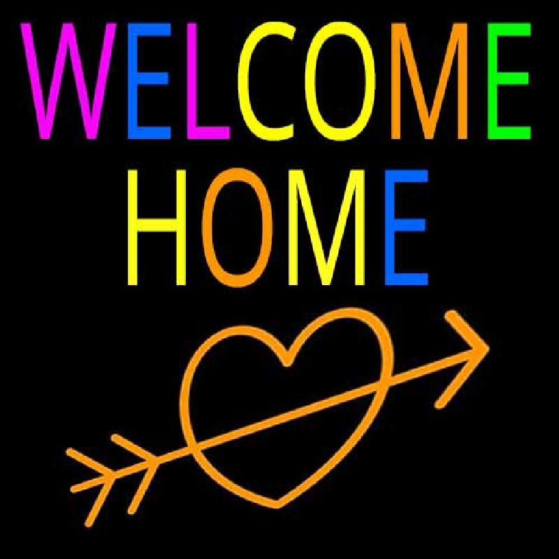 Welcome Home Enseigne Néon
