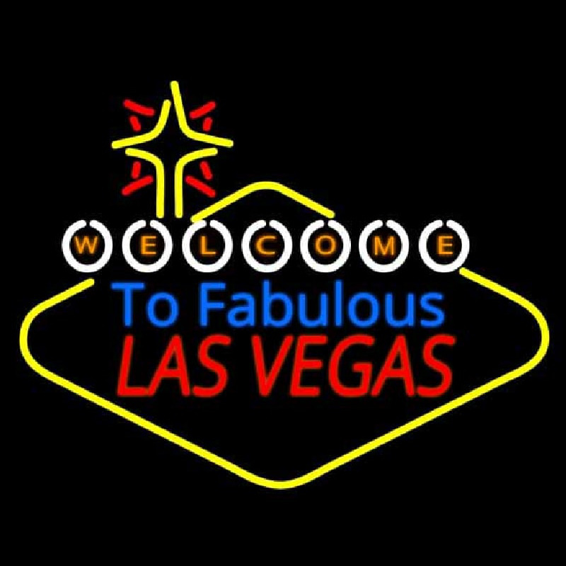 Welcome To Fabulous Las Vegas Enseigne Néon
