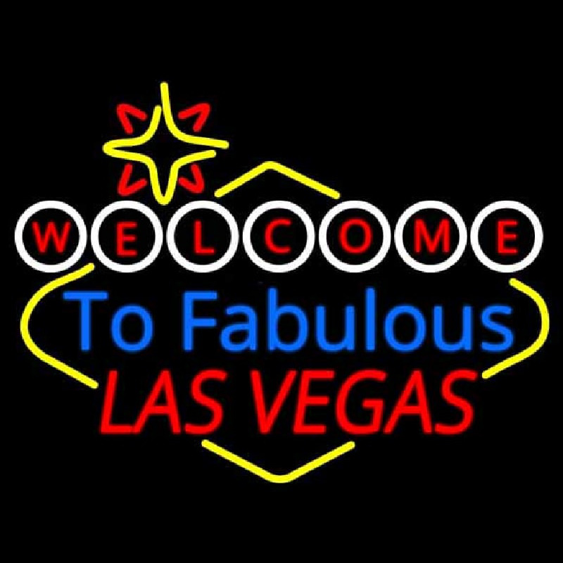 Welcome To Fabulous Las Vegas Enseigne Néon