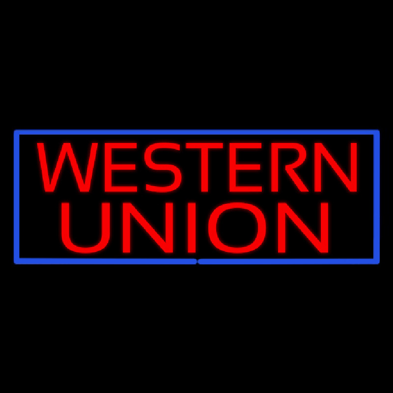 Western Union Enseigne Néon