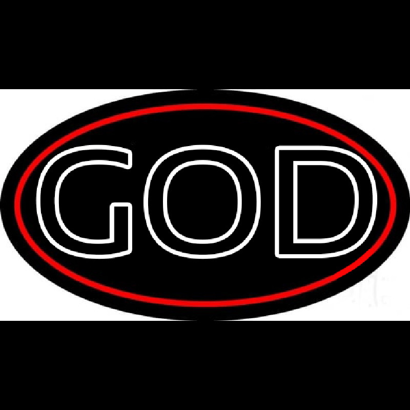 White God Block Enseigne Néon