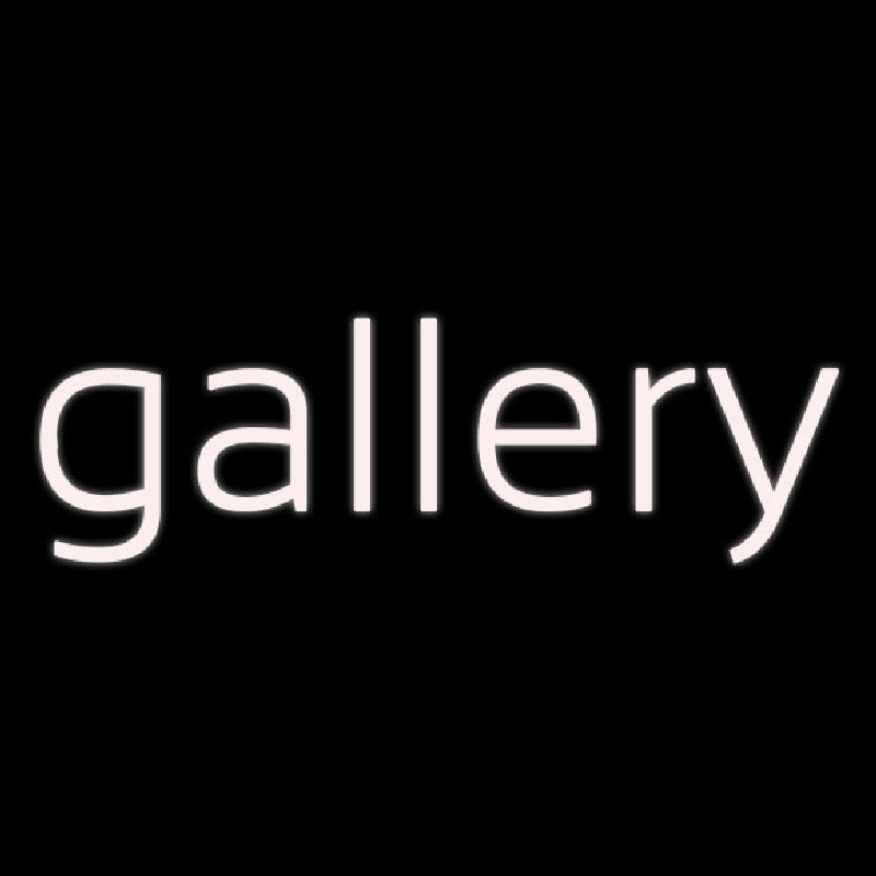 White Letters Gallery Enseigne Néon