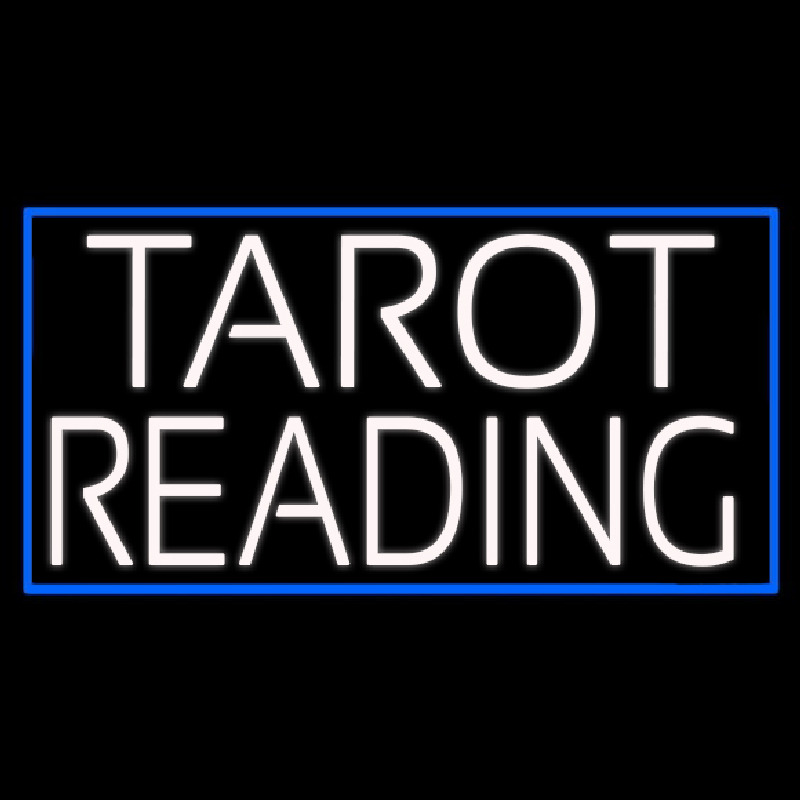 White Tarot Reading Enseigne Néon