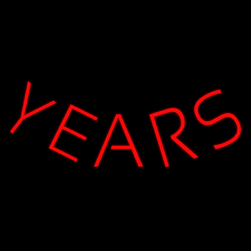 Years Enseigne Néon