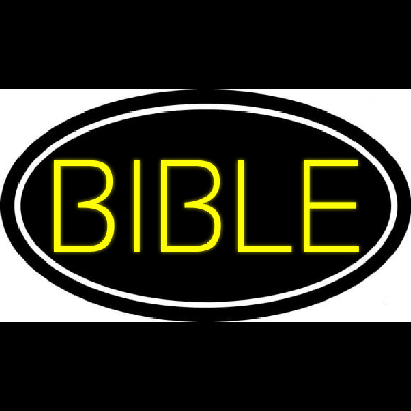 Yellow Bible Enseigne Néon