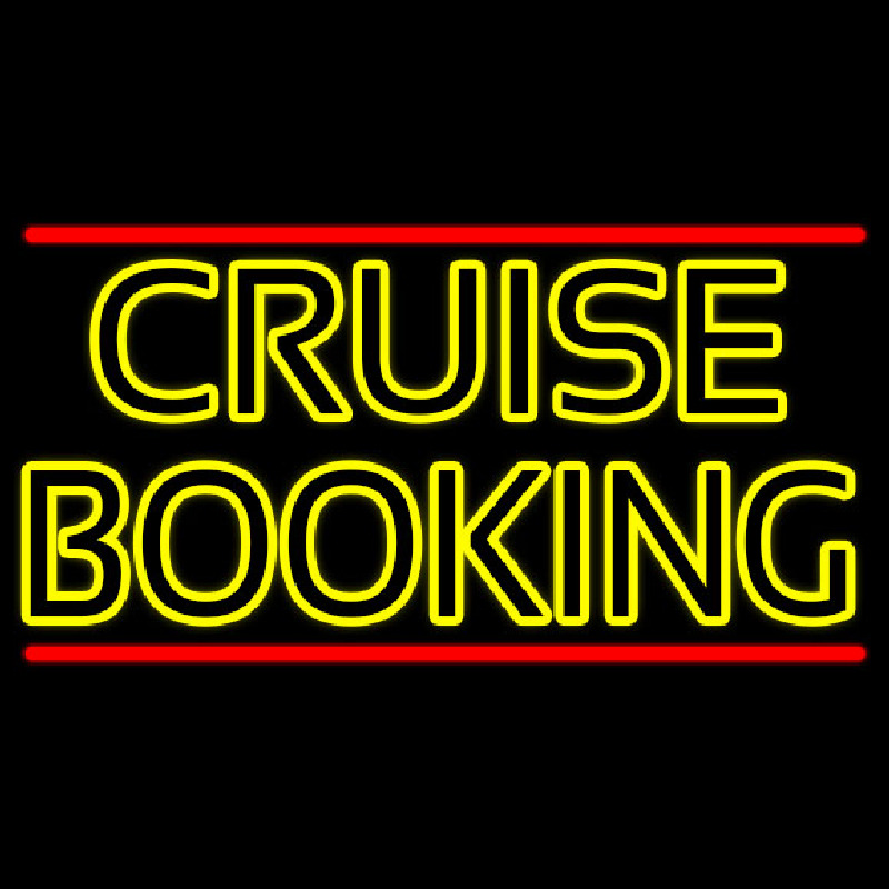 Yellow Cruise Booking Enseigne Néon