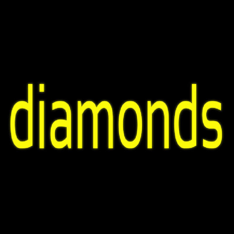 Yellow Diamond Enseigne Néon