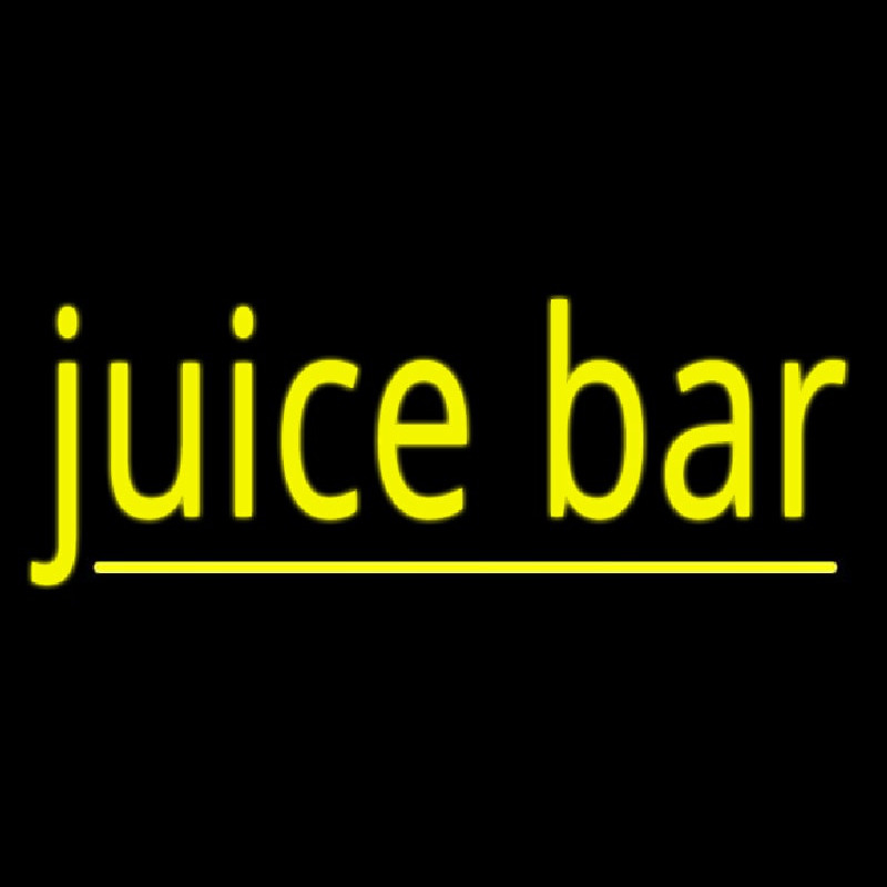 Yellow Juice Bar Enseigne Néon