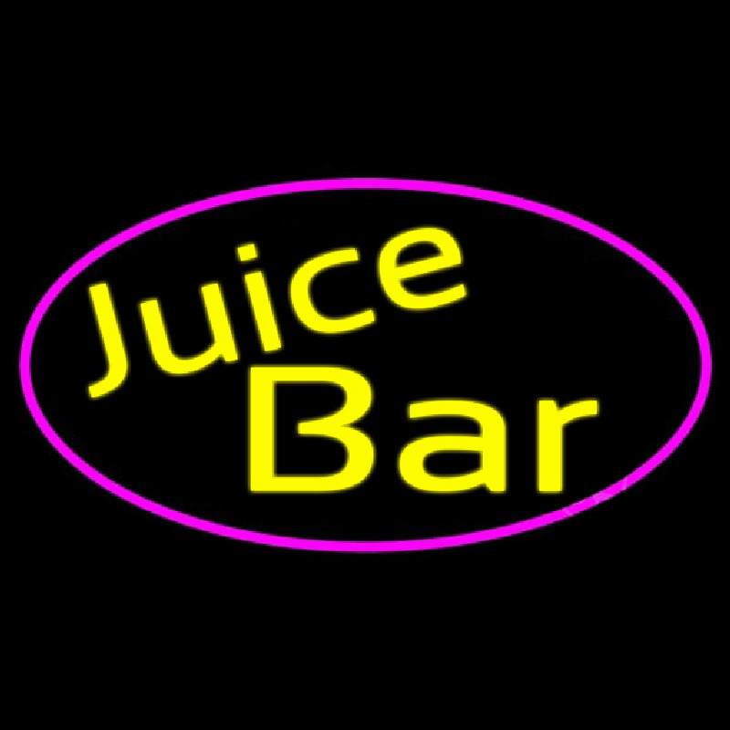 Yellow Juice Bar Enseigne Néon