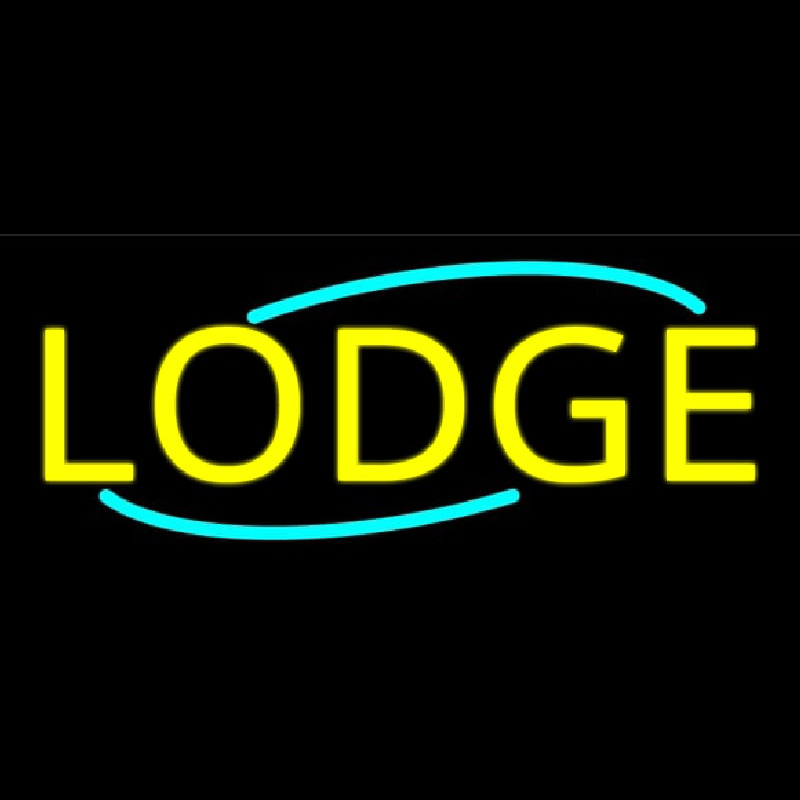 Yellow Lodge Enseigne Néon