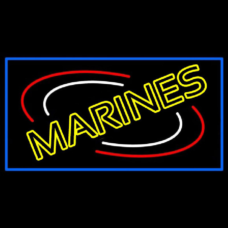 Yellow Marines Enseigne Néon