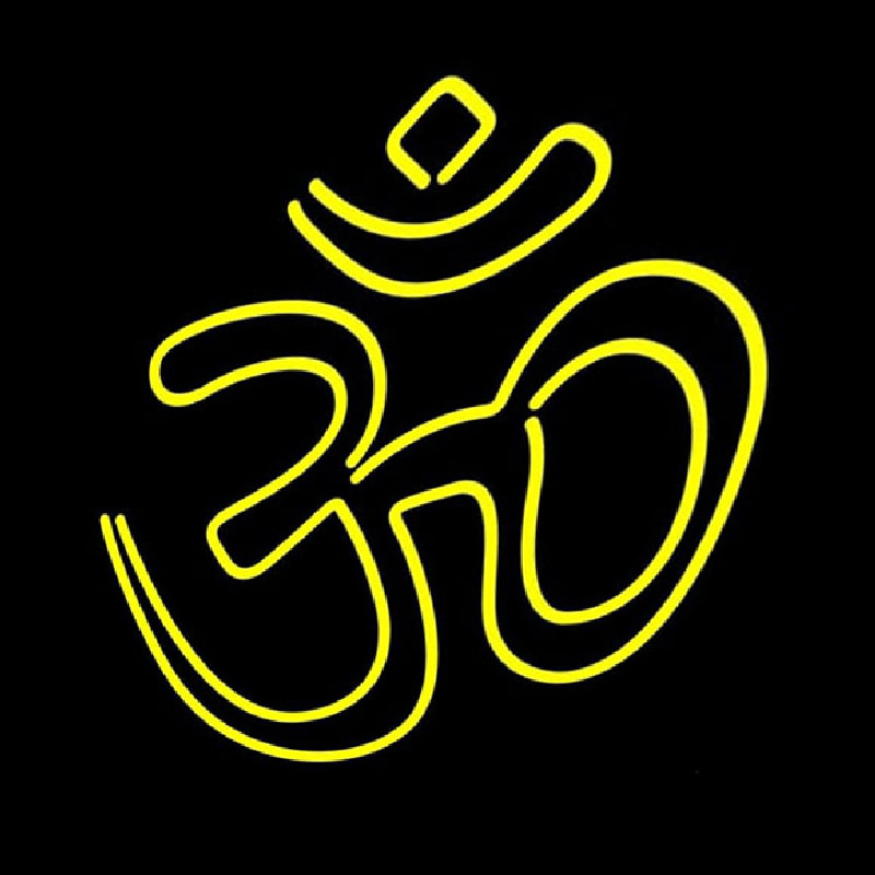 Yellow Om Enseigne Néon